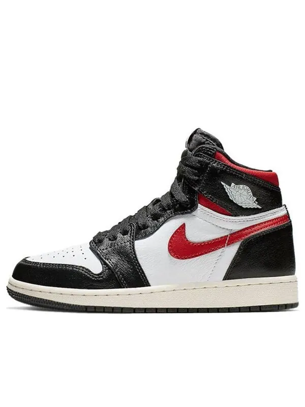 Кроссовки 1 ретро высокие og Air Jordan — изображение 1 из 4, черный/красный-белый