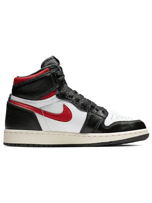 Кроссовки 1 ретро высокие og Air Jordan — изображение 2 из 4, черный/красный-белый
