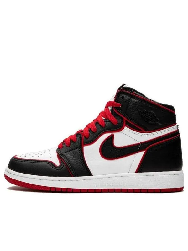 Кроссовки 1 ретро высокие og Air Jordan — изображение 1 из 4, черный/красный-белый