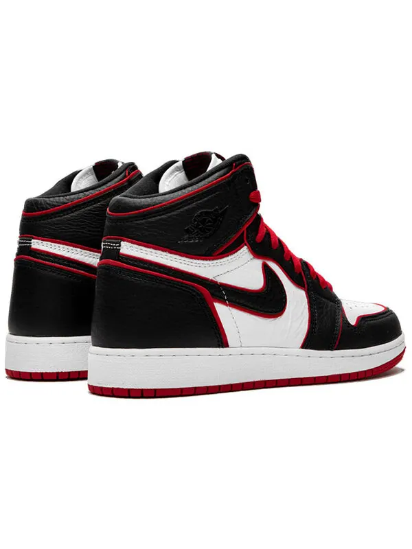 Кроссовки 1 ретро высокие og Air Jordan — изображение 3 из 4, черный/красный-белый