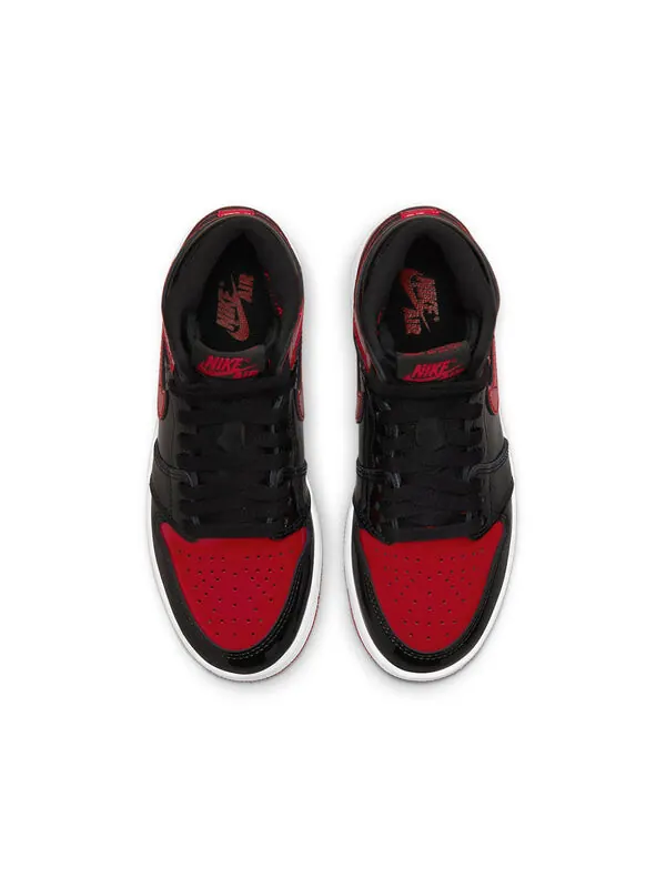 Кроссовки 1 ретро высокие og Air Jordan — изображение 4 из 4, черный/красный
