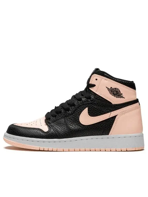 Кроссовки 1 ретро высокие og Air Jordan — изображение 1 из 4, черный/-белый-розовый