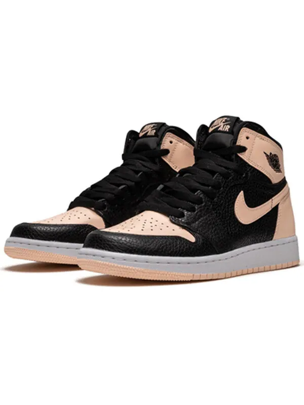 Кроссовки 1 ретро высокие og Air Jordan — изображение 2 из 4, черный/-белый-розовый