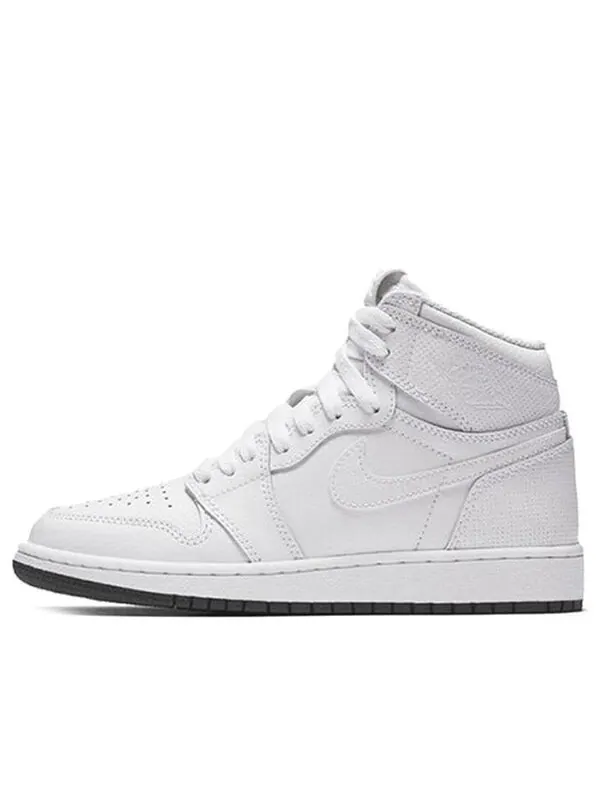 Кроссовки 1 ретро высокие og Air Jordan — изображение 1 из 4, белый/белый-черный