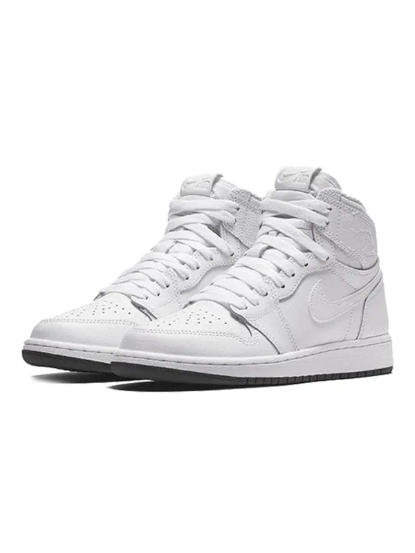 Кроссовки 1 ретро высокие og Air Jordan — изображение 2 из 4, белый/белый-черный