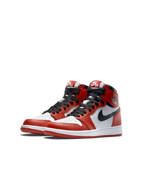 Кроссовки 1 ретро высокие og Air Jordan — изображение 3 из 4, белый/красный-черный