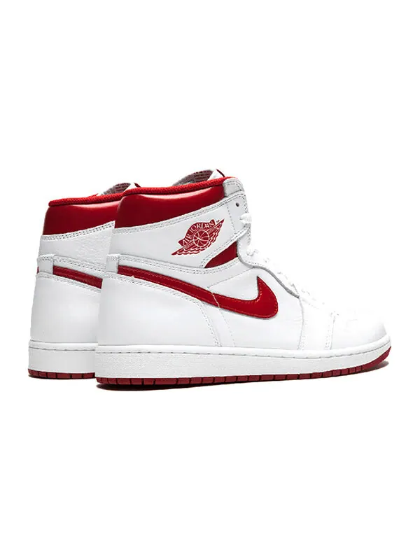 Кроссовки 1 ретро высокие og Air Jordan — изображение 3 из 4, белый/красный