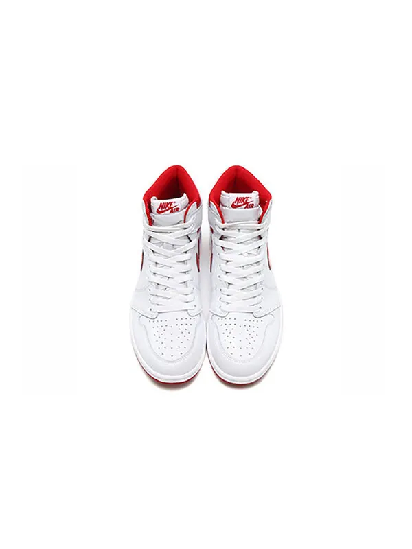 Кроссовки 1 ретро высокие og Air Jordan — изображение 4 из 4, белый/красный