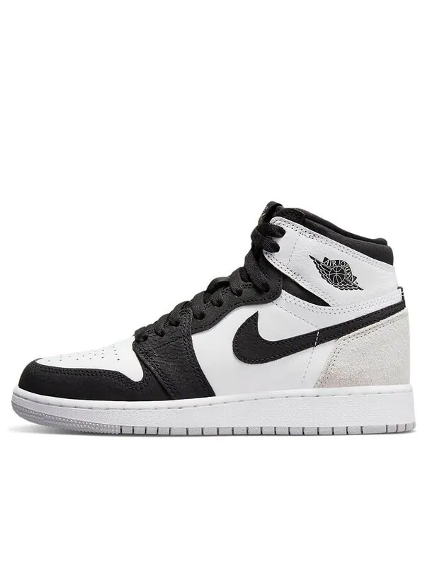 Кроссовки 1 ретро высокие og Air Jordan — изображение 1 из 4, белый//черный/серый