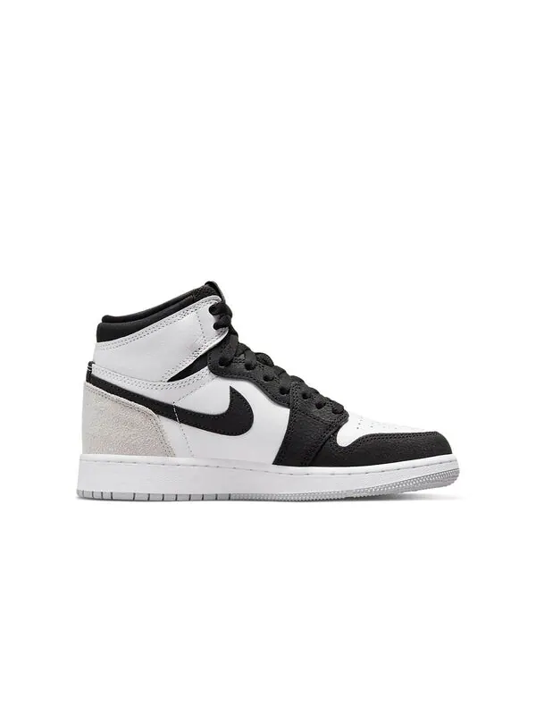 Кроссовки 1 ретро высокие og Air Jordan — изображение 2 из 4, белый//черный/серый