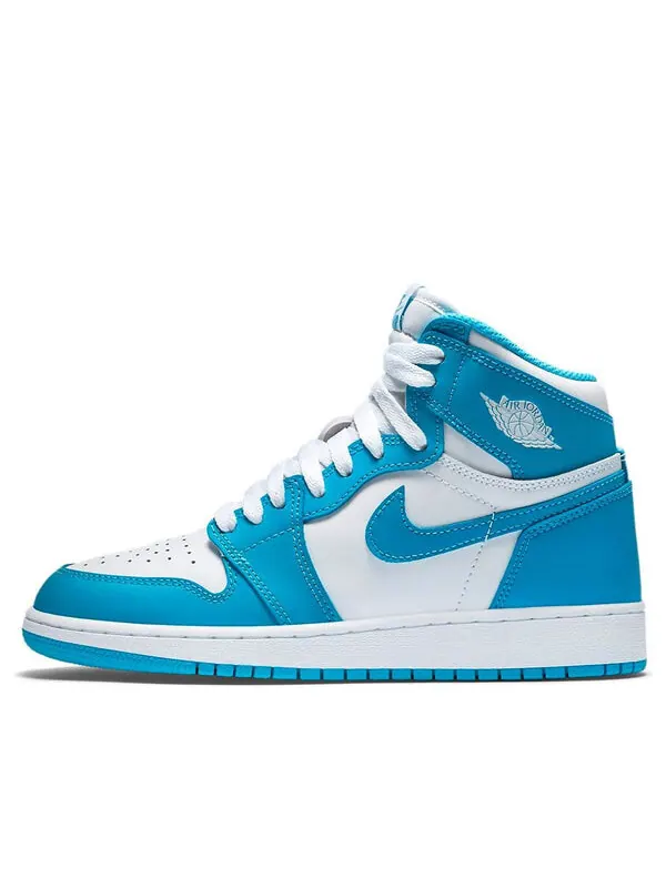Кроссовки 1 ретро высокие og Air Jordan — изображение 1 из 4, белый/синий