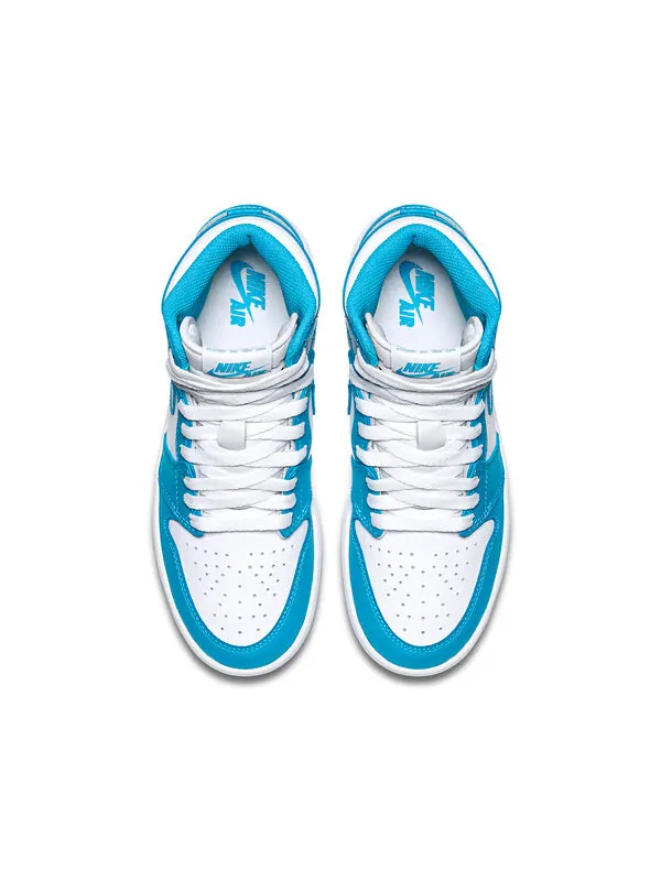 Кроссовки 1 ретро высокие og Air Jordan — изображение 4 из 4, белый/синий