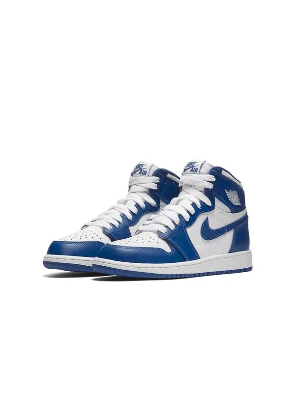 Кроссовки 1 высокий og Air Jordan — изображение 3 из 4, синий/белый-синий