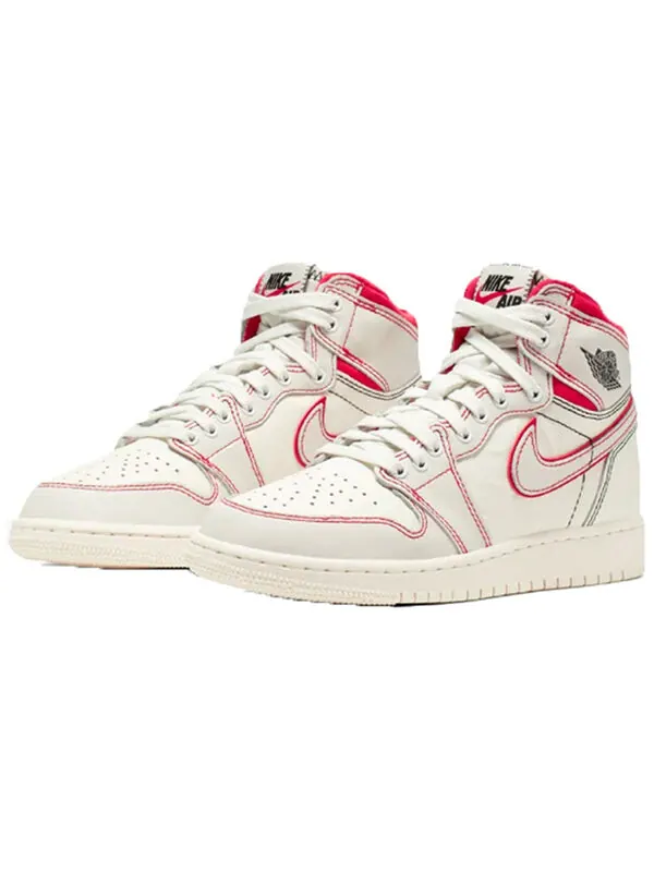 Кроссовки 1 retro high og 'phantom' Air Jordan — изображение 3 из 4, черный--красный
