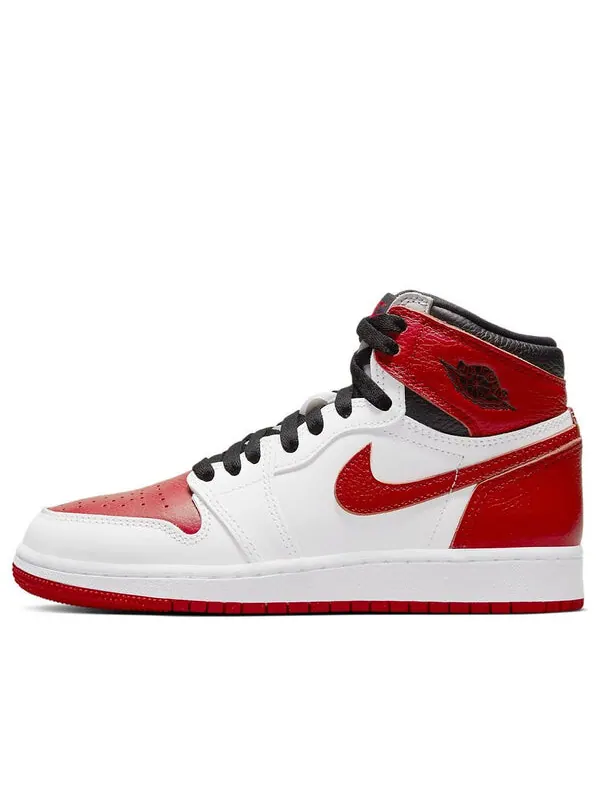 Детские кроссовки Jordan 1 Retro High OG Heritage GS — изображение 1 из 4, белый/красный/черный