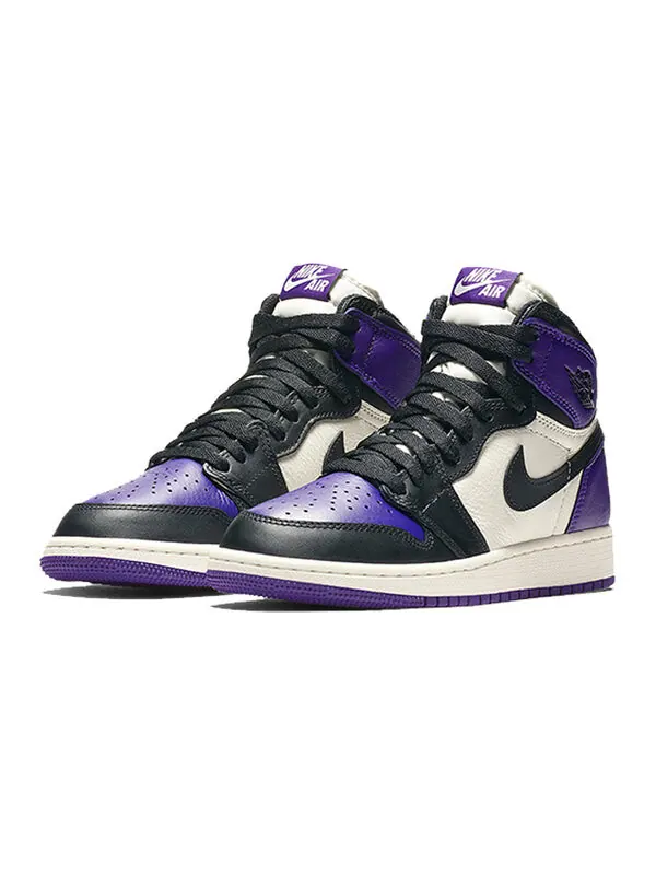 Кроссовки 1 ретро высокие og Air Jordan — изображение 3 из 4, фиолетовый/-черный