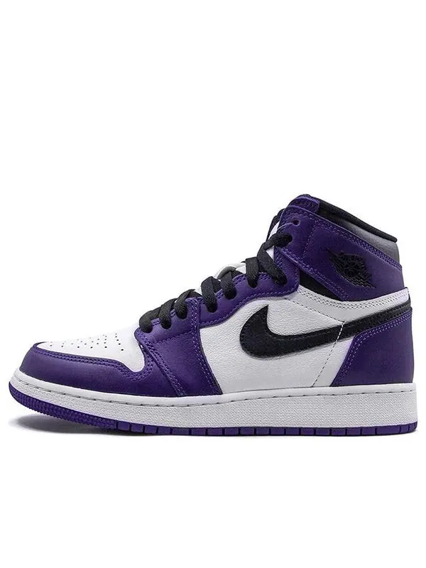 Кроссовки 1 ретро высокие og Air Jordan — изображение 1 из 4, фиолетовый/черный/белый