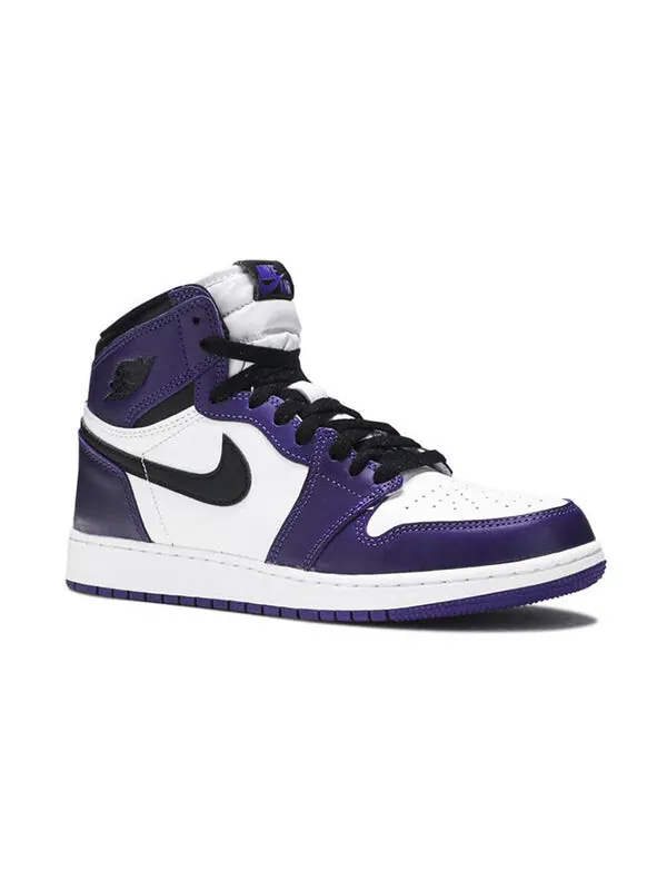 Кроссовки 1 ретро высокие og Air Jordan — изображение 2 из 4, фиолетовый/черный/белый