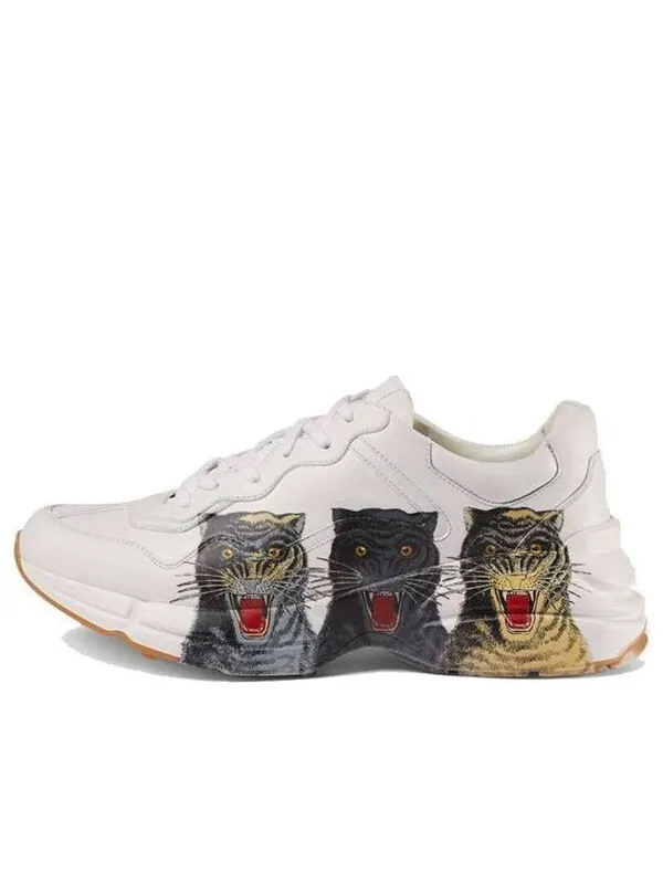 Кроссовки rhyton 'tigers' Gucci — изображение 1 из 4, белый