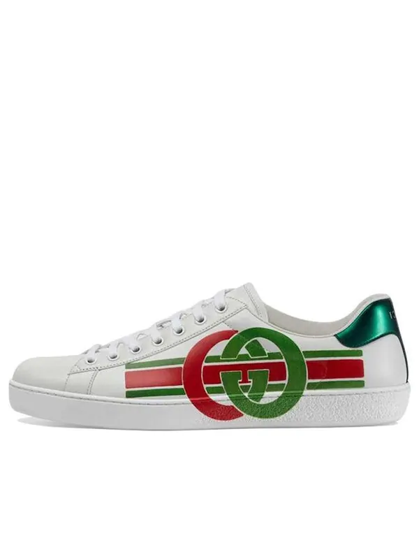 Кроссовки ace 'interlocking g' Gucci — изображение 1 из 4, белый