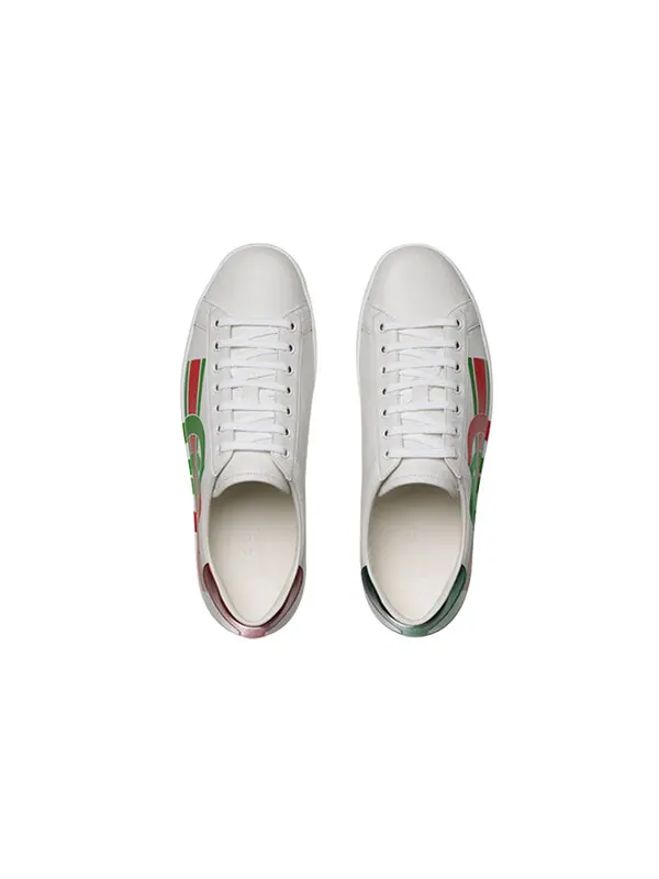 Кроссовки ace 'interlocking g' Gucci — изображение 4 из 4, белый