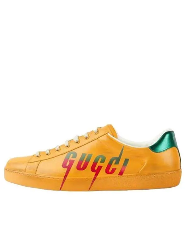 Кроссовки ace ' blade - distressed yellow' Gucci — изображение 1 из 4, желтый