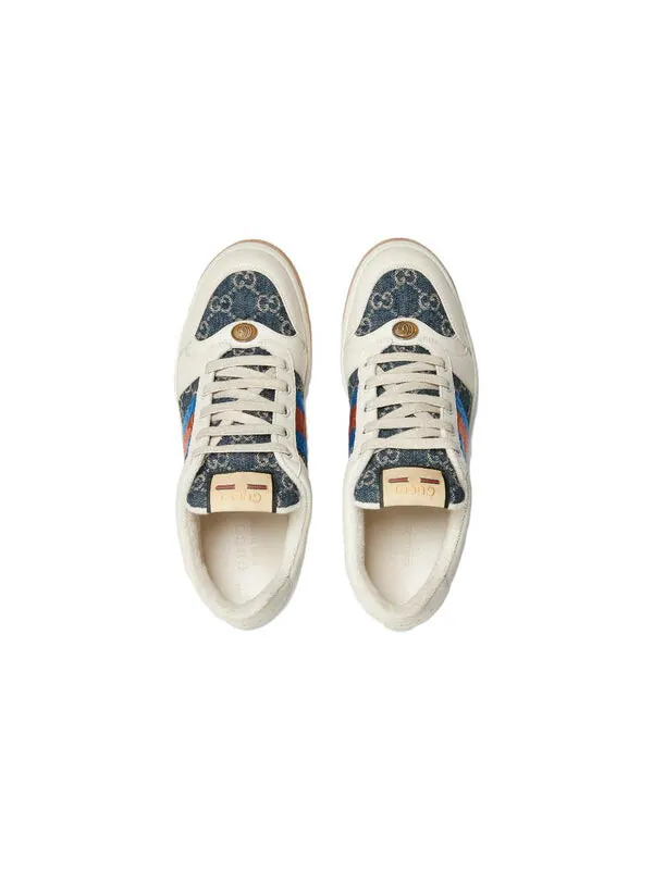 Кроссовки gg screener 'gg canvas - denim ivory' Gucci — изображение 4 из 4, синий/слоновая кость