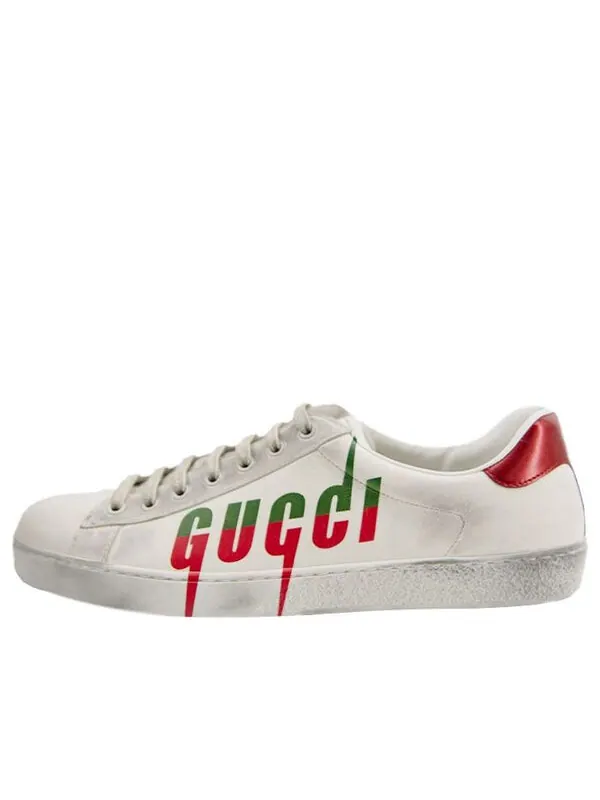 Кроссовки ace ' blade - distressed white' Gucci — изображение 1 из 4, белый