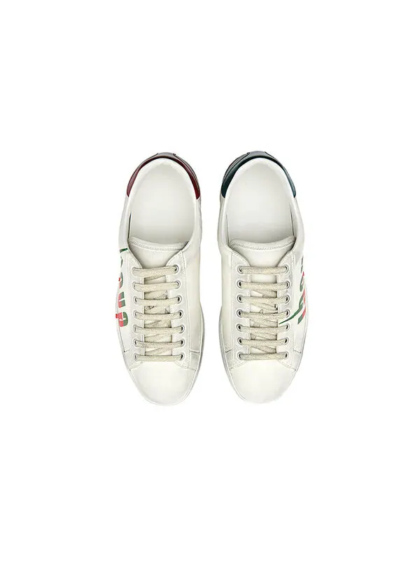 Кроссовки ace ' blade - distressed white' Gucci — изображение 4 из 4, белый