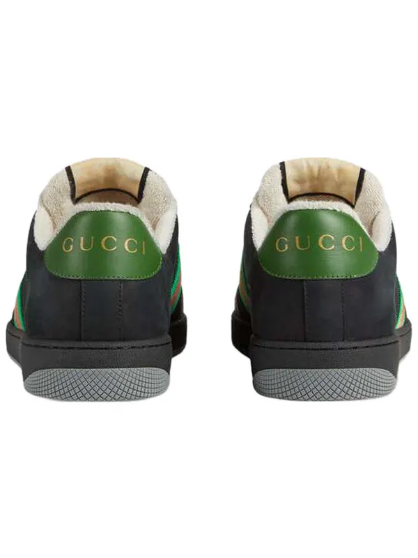 Кроссовки screener suede 'black green' Gucci — изображение 3 из 4, черный
