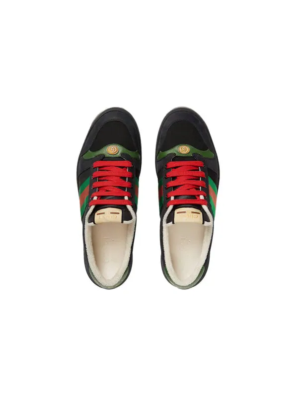 Кроссовки screener suede 'black green' Gucci — изображение 4 из 4, черный