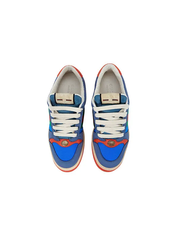 Кроссовки screener 'blue orange' Gucci — изображение 2 из 4, синий/оранжевый