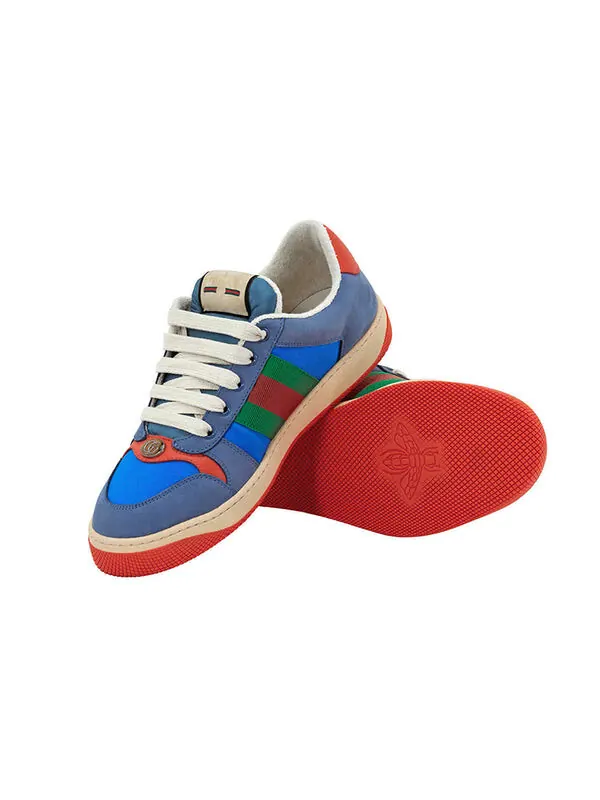 Кроссовки screener 'blue orange' Gucci — изображение 4 из 4, синий/оранжевый