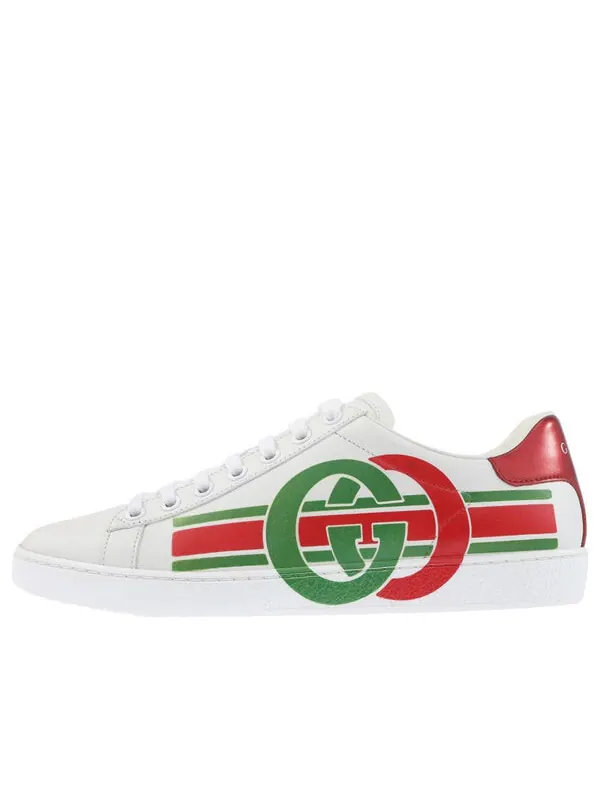Кроссовки ace 'interlocking g' Gucci — изображение 1 из 3, белый