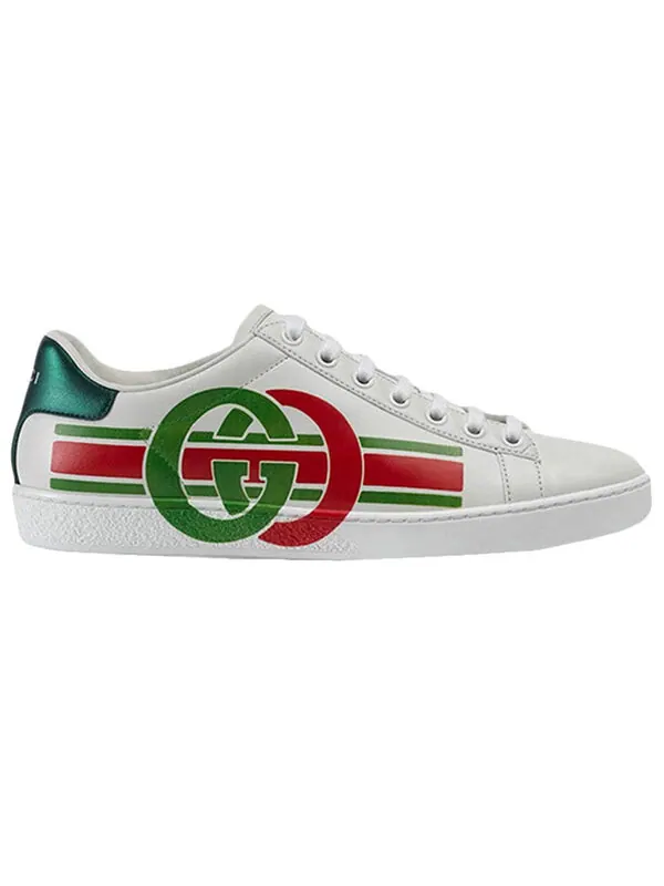 Кроссовки ace 'interlocking g' Gucci — изображение 2 из 3, белый