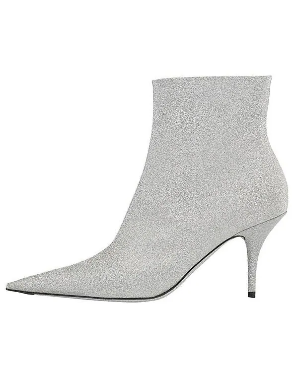 Кроссовки 85mm knife glitter boots 'silver' Balenciaga — изображение 1 из 4, серебряный