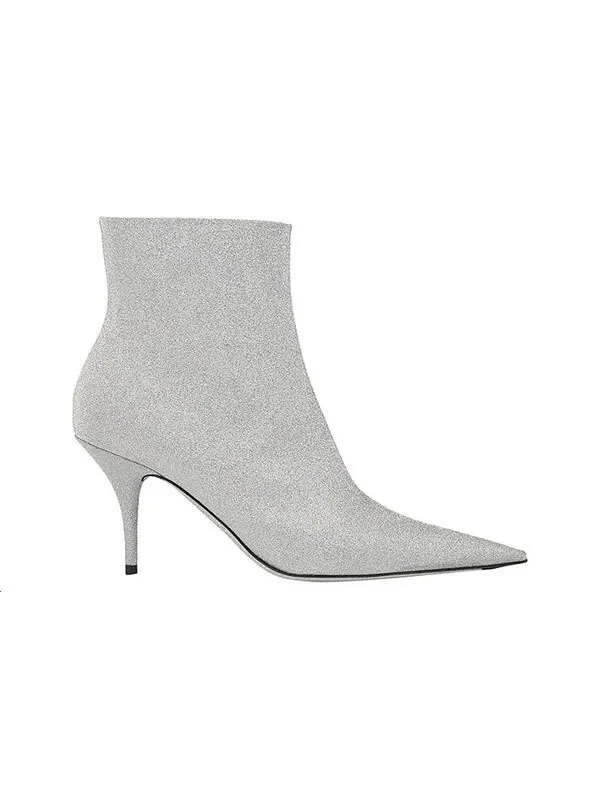 Кроссовки 85mm knife glitter boots 'silver' Balenciaga — изображение 2 из 4, серебряный