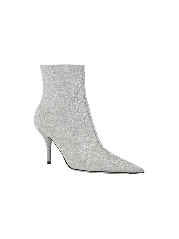 Кроссовки 85mm knife glitter boots 'silver' Balenciaga — изображение 3 из 4, серебряный