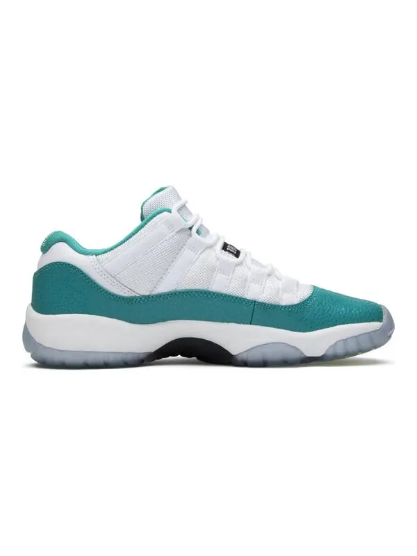 Кроссовки 11 ретро низкие Air Jordan — изображение 2 из 4, белый/зеленый
