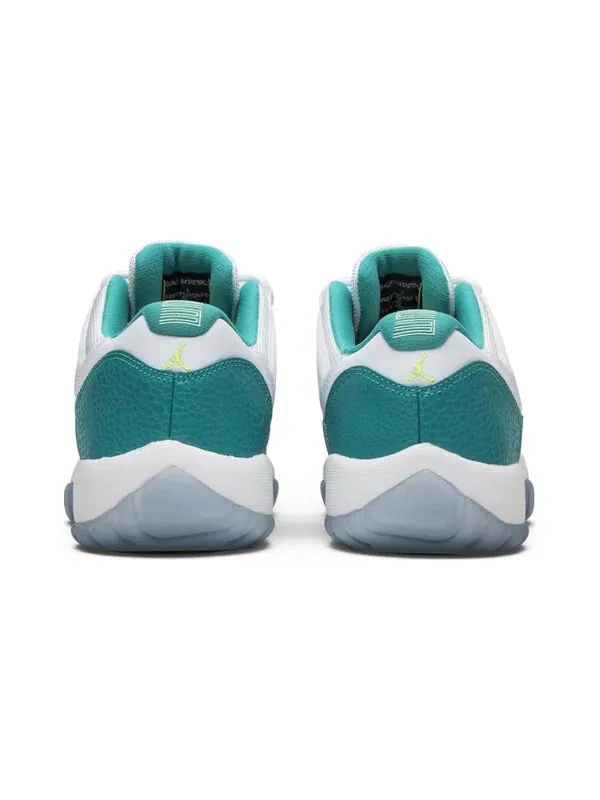 Кроссовки 11 ретро низкие Air Jordan — изображение 3 из 4, белый/зеленый