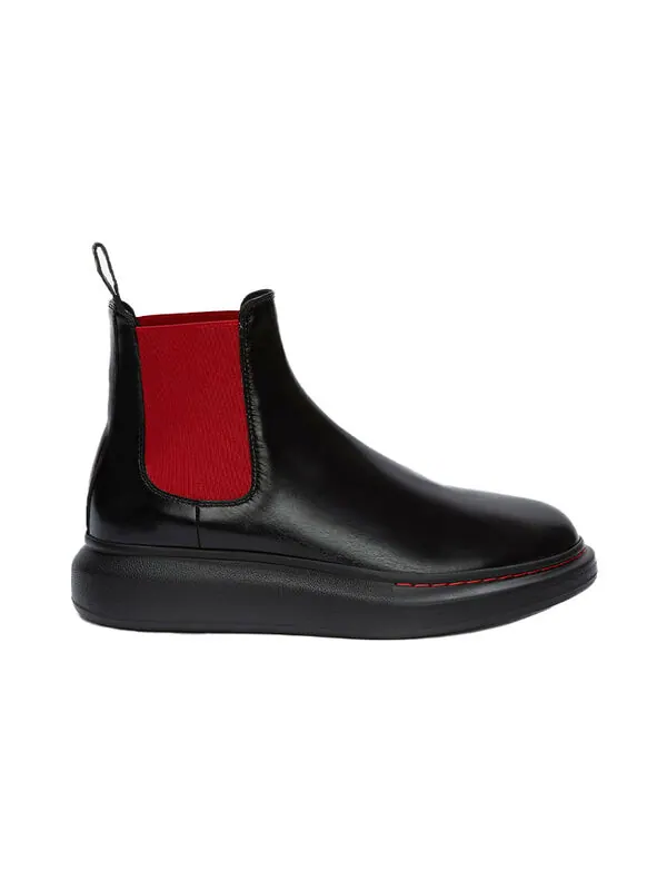 Кроссовки hybrid chelsea boot 'black red' Alexander Mcqueen — изображение 2 из 4, черный/красный