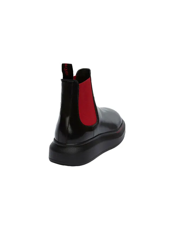 Кроссовки hybrid chelsea boot 'black red' Alexander Mcqueen — изображение 3 из 4, черный/красный