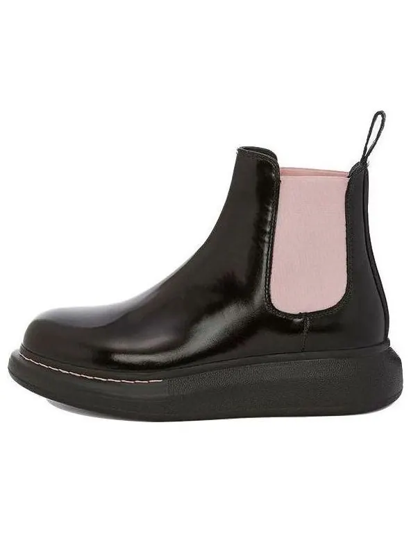Кроссовки hybrid chelsea boot 'black sugar pink' Alexander Mcqueen — изображение 1 из 4, черный/розовый