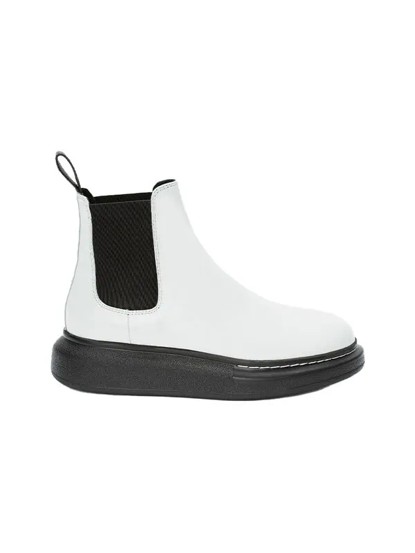 Кроссовки hybrid chelsea boot 'black white' Alexander Mcqueen — изображение 2 из 4, черный/белый