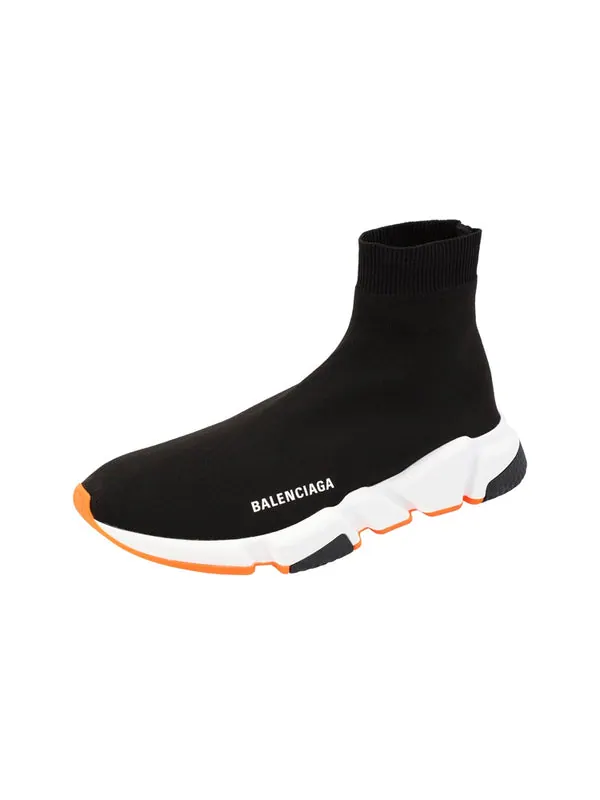 Кроссовки speed sneaker 'black fluo orange' Balenciaga — изображение 4 из 4, черный/оранжевый