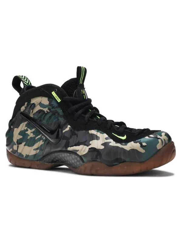 Кроссовки air foamposite pro prm le 'green camo' Nike — изображение 3 из 4, черный