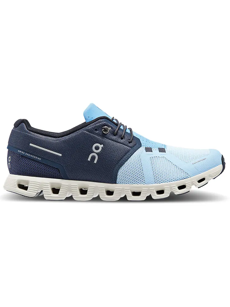 Кроссовки On Running Cloud 5, для бега и повседневной носки, midnight chambray — изображение 2 из 6