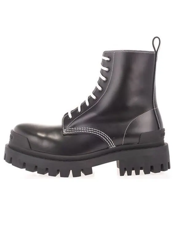 Кроссовки strike lace up boots 'black' Balenciaga — изображение 1 из 4, черный/белый