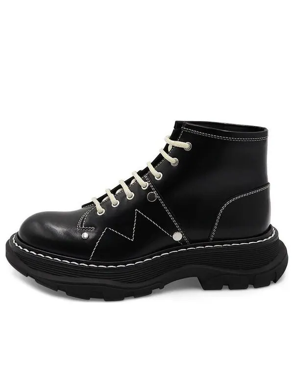 Кроссовки tread lace up boot 'black silver' Alexander Mcqueen — изображение 1 из 4, черный/серебристый