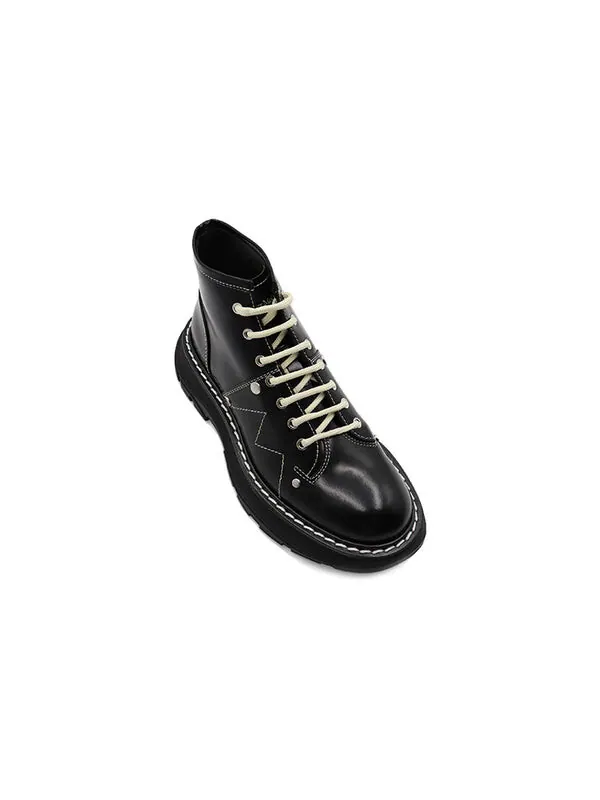 Кроссовки tread lace up boot 'black silver' Alexander Mcqueen — изображение 3 из 4, черный/серебристый